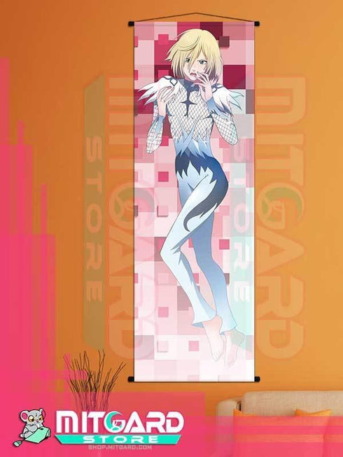 YURI ON ICE!!! Yuri Plisetsky wall scroll fabric or Adhesive Vinyl poster - Fabric poster WITH plastic pole / 50cm x 150cm - 1